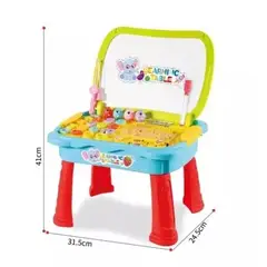 GENERICO - Mesa De Juego Educativa Multifuncional Niños Y Niñas roja