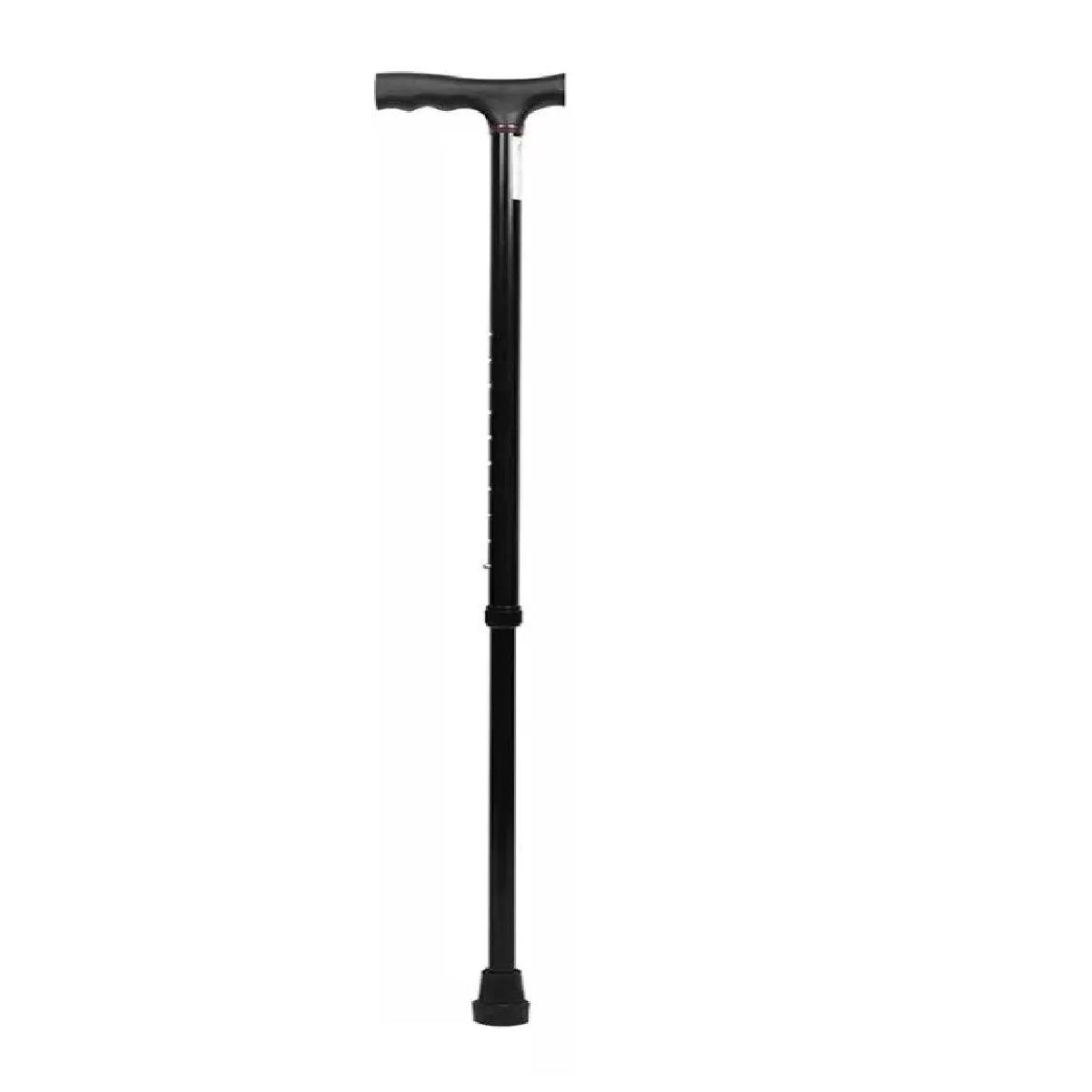 GENERICO - Bastón Muleta En Forma De T Liviano Regulable 73-96cm Negro