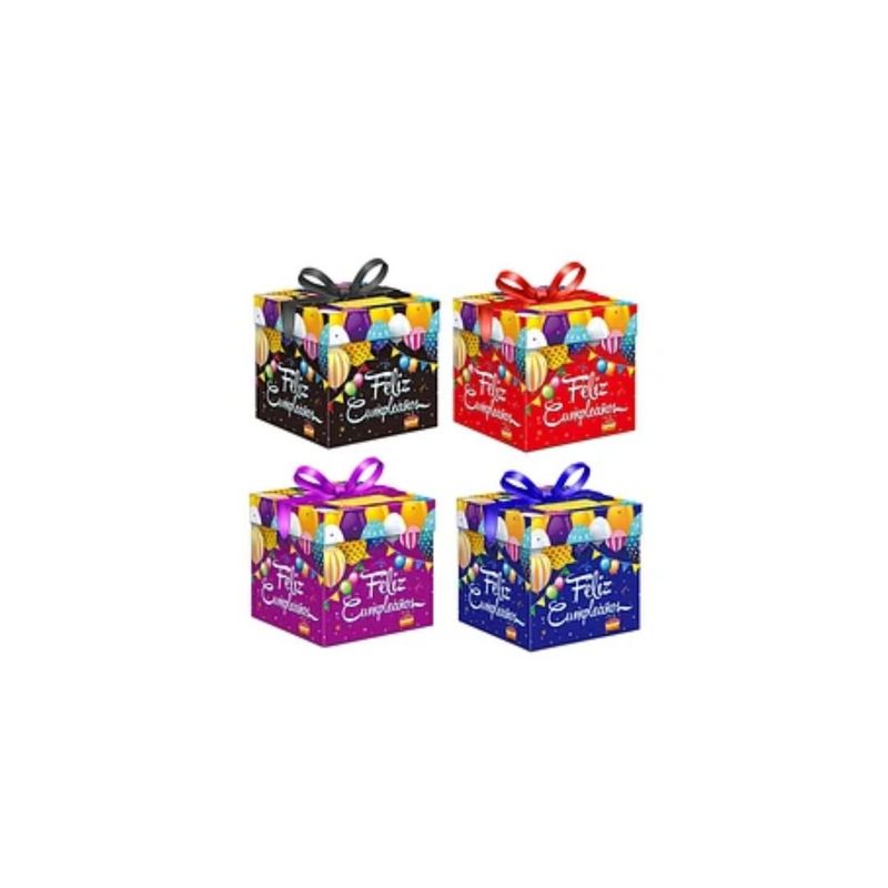 GENERICO - Caja De Regalo Feliz Cumpleaños 30cm Diseño aleatorio