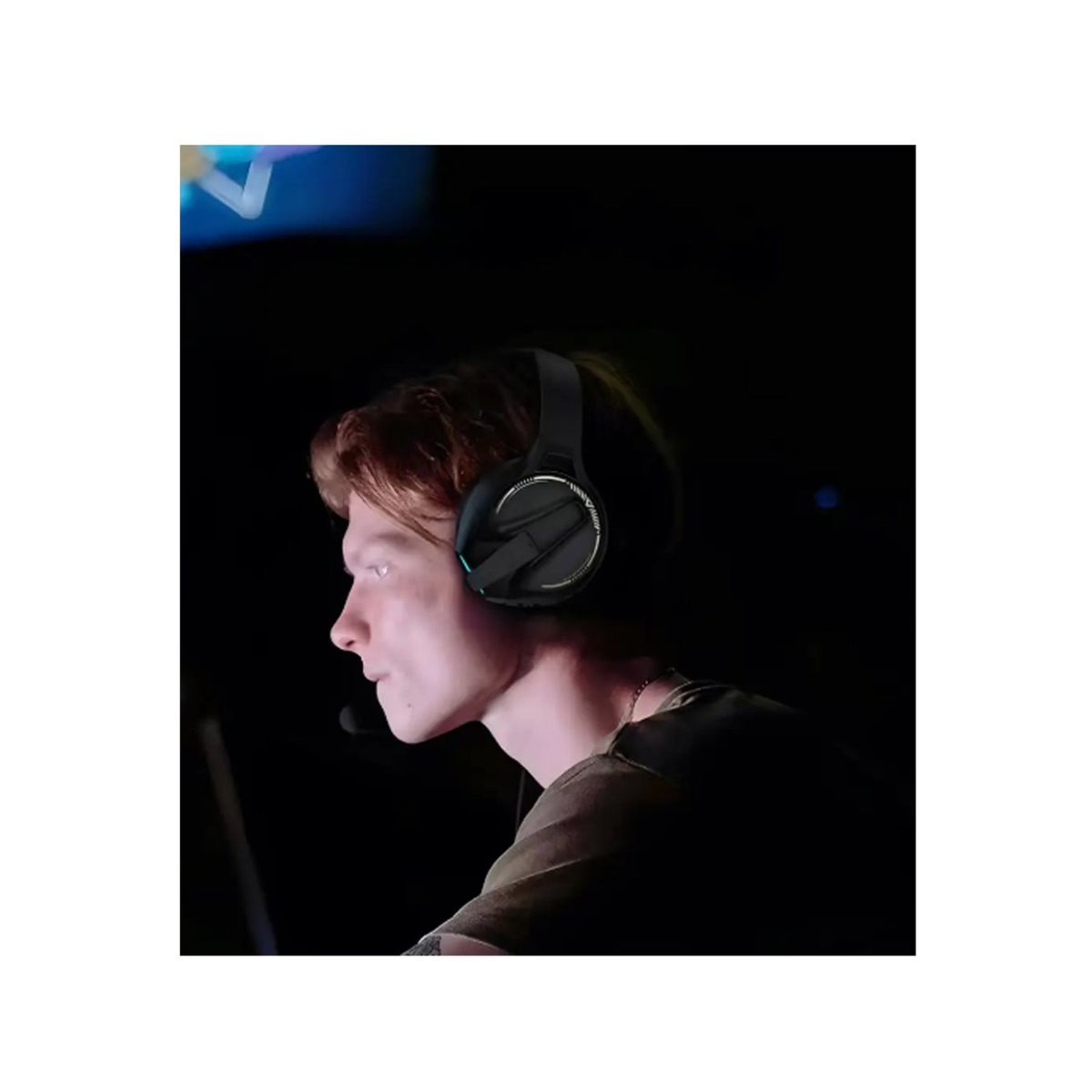 MONSTER - Audífonos Bluetooth Gamer Rgb Azul Monster Xkh03 Negro - SC