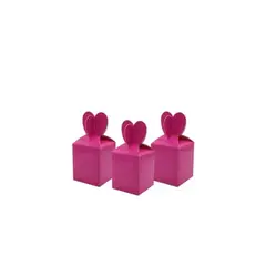 GENERICO - Caja De Regalo Fucsia 6pcs 9x9x19