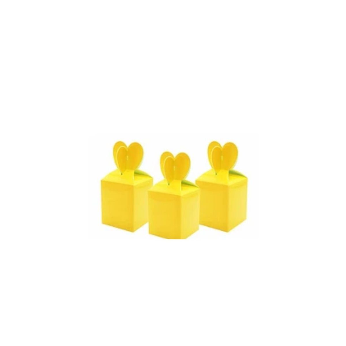GENERICO - Caja De Regalo Amarilla 6pcs 19x9x9cm