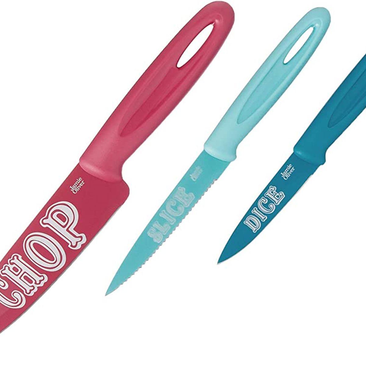 GENERICO - Jamie Oliver Set De 3 Cuchillos De Colores Happy Days