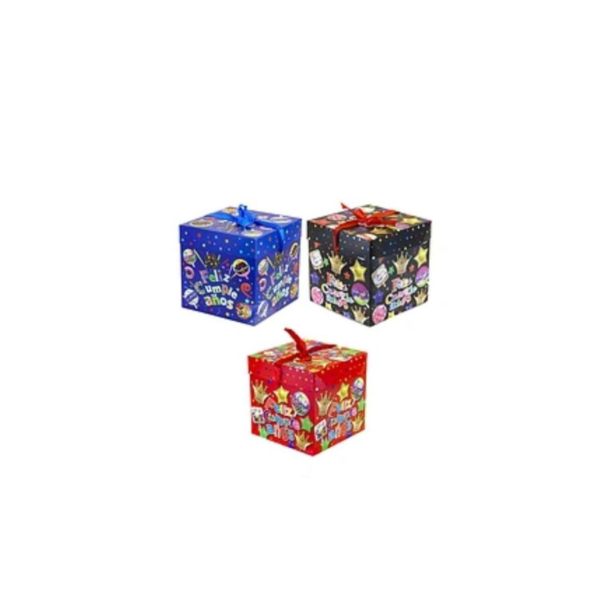 GENERICO - Caja De Regalo De Cumpleaños 15cm Diseño Aleatorio