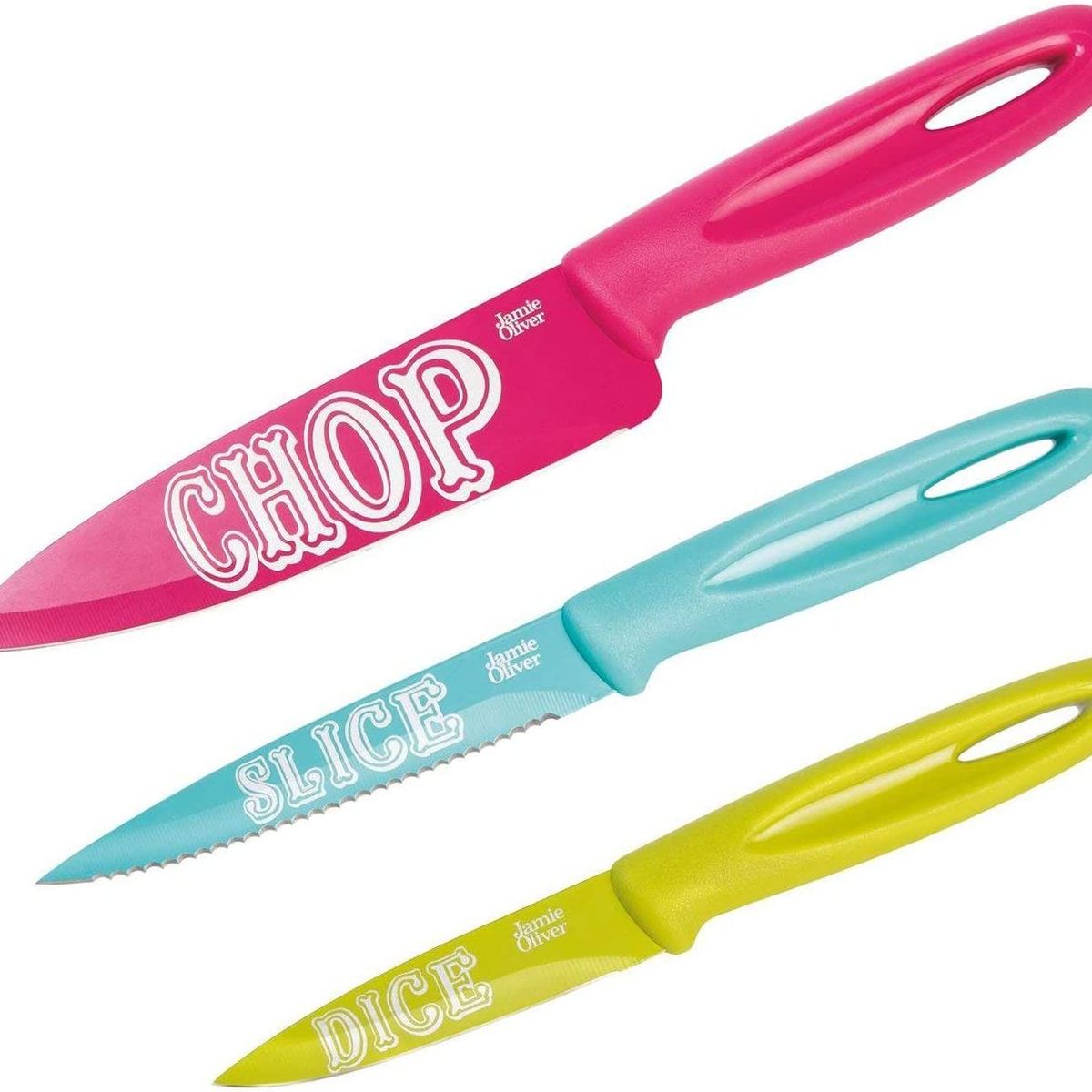 GENERICO - Jamie Oliver Set De 3 Cuchillos De Colores Funky Knife Set