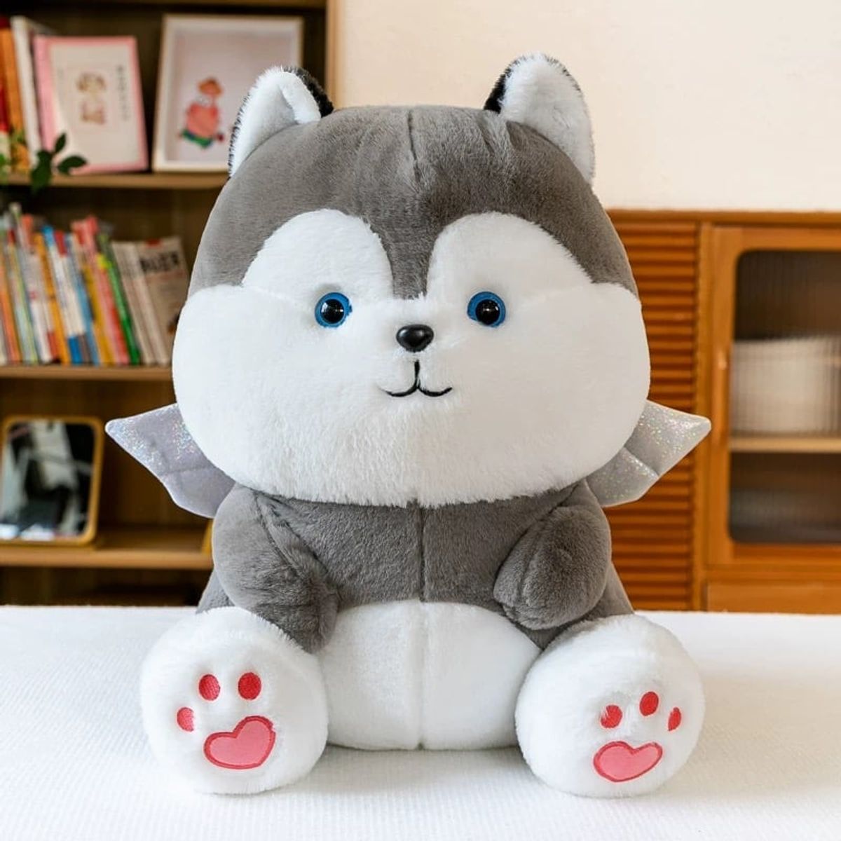 GENERICO - Peluche Perro Husky Hermoso 30 Cm