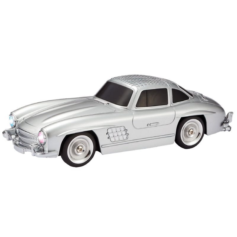TECNOLAB - Parlante Bluetooth Diseño Automóvil Clásico Gris - SC