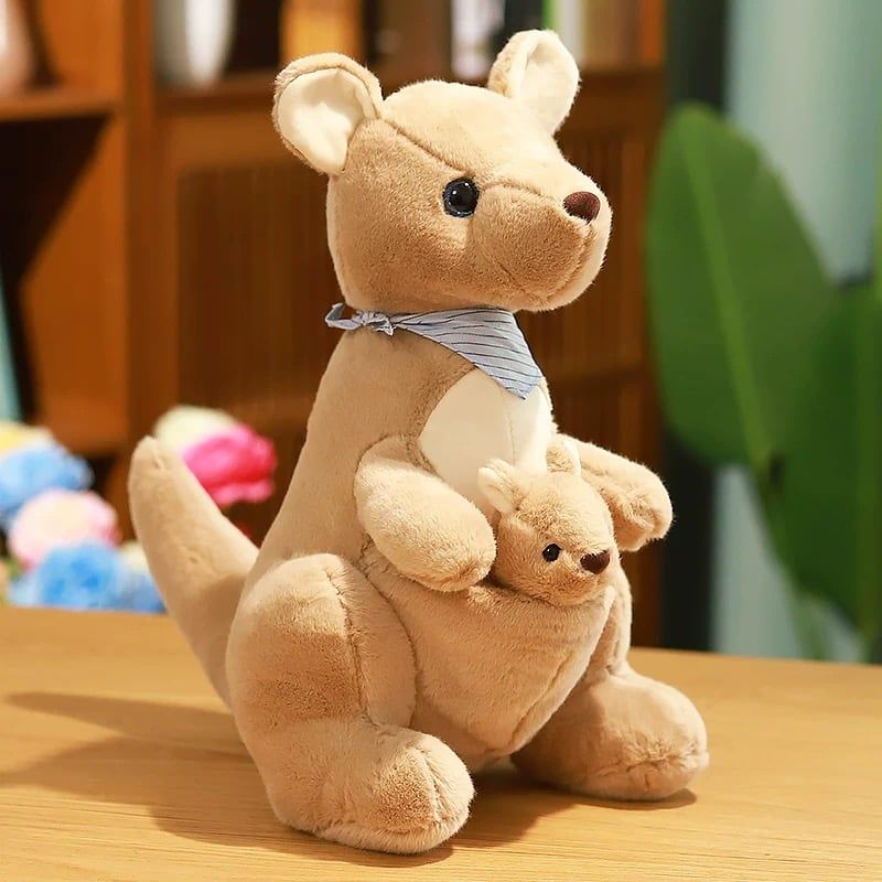 GENERICO - Peluche Canguro Con Hijo Hermoso 30 Cm