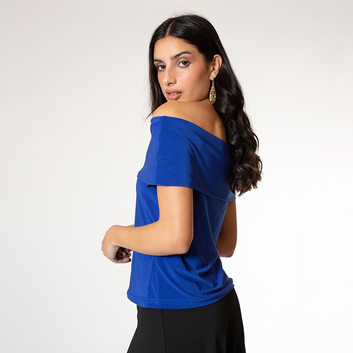 NATALIA SEGUEL - Polera Ester Azulino Natalia Seguel