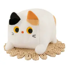 GENERICO - Peluche Cojín Suave De Felpa Gato Cuadrado 20 Cm A5