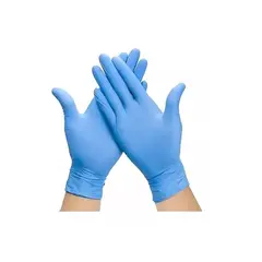 GENERICO - Guantes Vinilo Azul Cleancarrier Talla S Caja X 100 Uds.