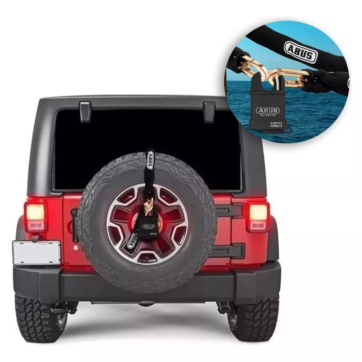 GENERICO - Kit Abus Alta Seguridad Candado Extreme + Cadena 140 Cmx10mm