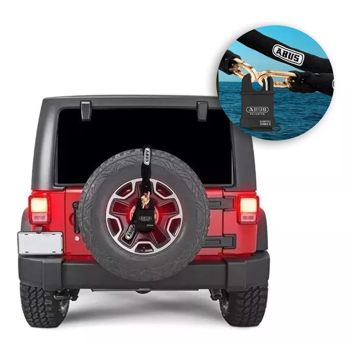 GENERICO - Kit Abus Alta Seguridad Candado Extreme + Cadena 140 Cmx10mm