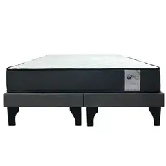 GENERICO - Cama Europea 2 Plazas Dreambed Color Gris