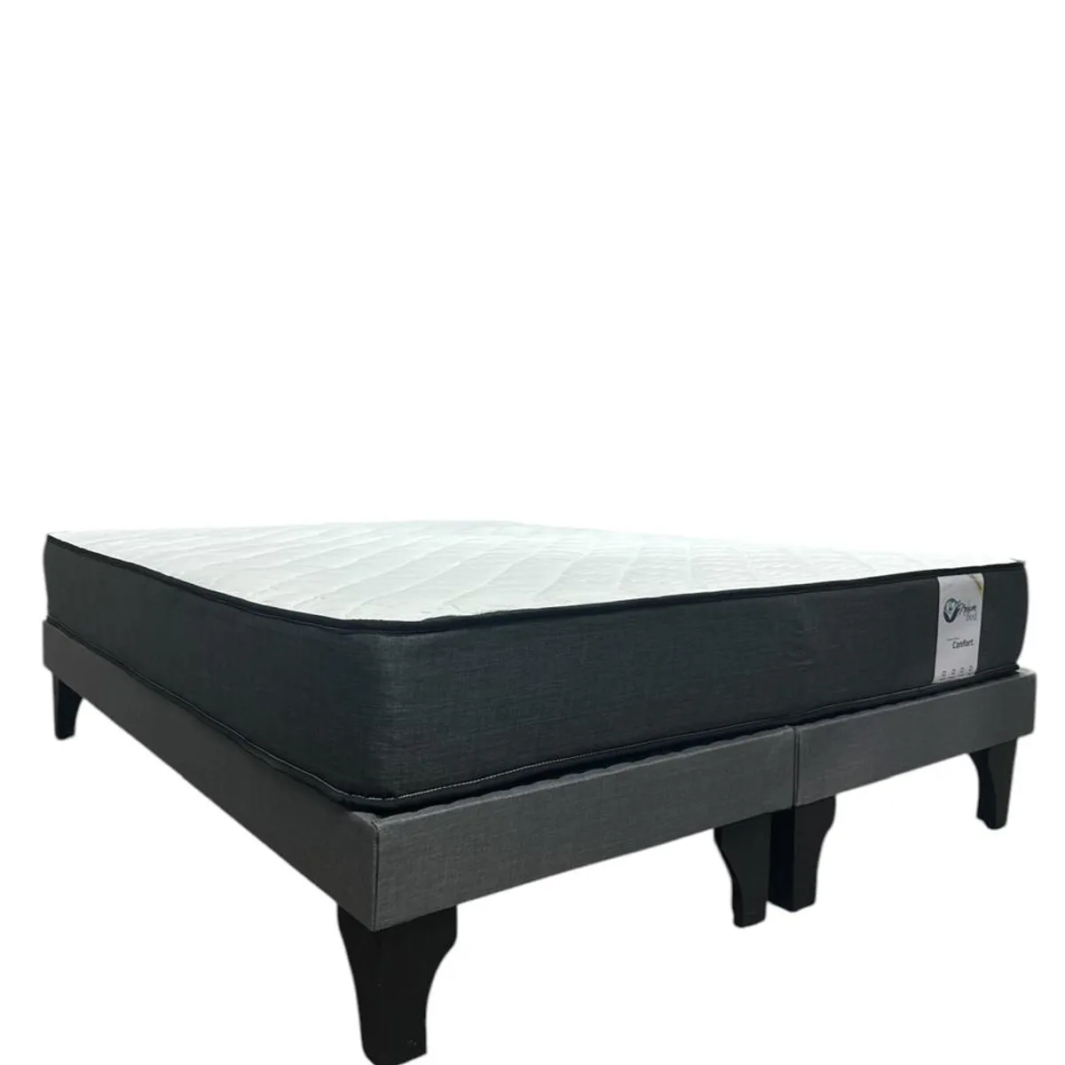 GENERICO - Cama Europea 2 Plazas Dreambed Color Gris