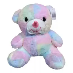 GENERICO - Oso De Peluche, Color Tornasol, 30 Cm. Gran Calidad