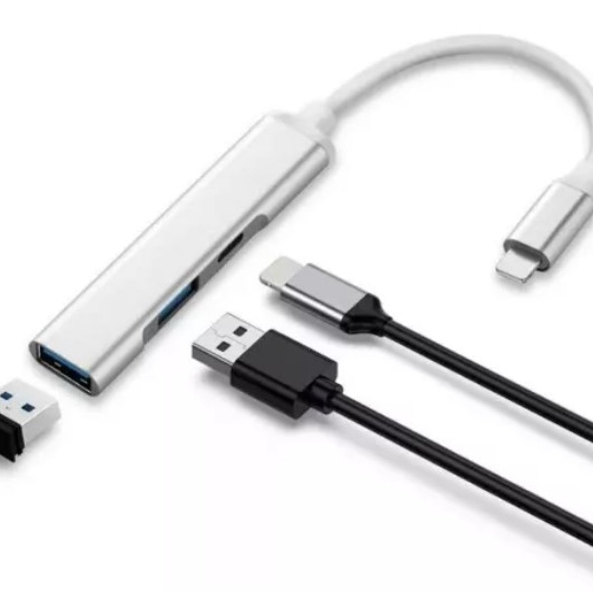 GENERICO - Otg Lightning 3 En 1 Andowl Para iPhone iPad