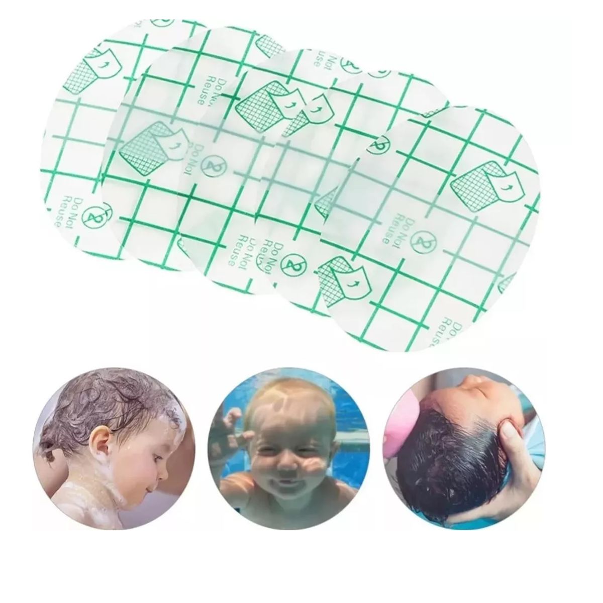 GENERICO - Parches Protector De Oídos Para Agua Bebés/niños 10 Unidades