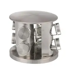 ANGELES DEL HOGAR - Especiero Condimentero Metalico 8pcs