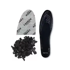 GENERICO - Par Plantillas Carbon Activado Antibacteriales Talla 32 A 45