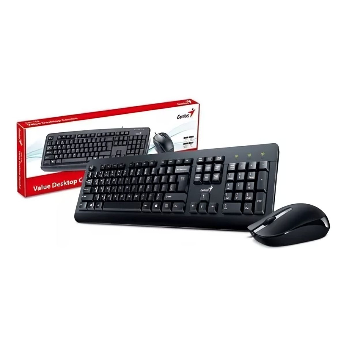 GENIUS - COMBO TECLADO ESP + MOUSE ALAMBRICO USB KM-160