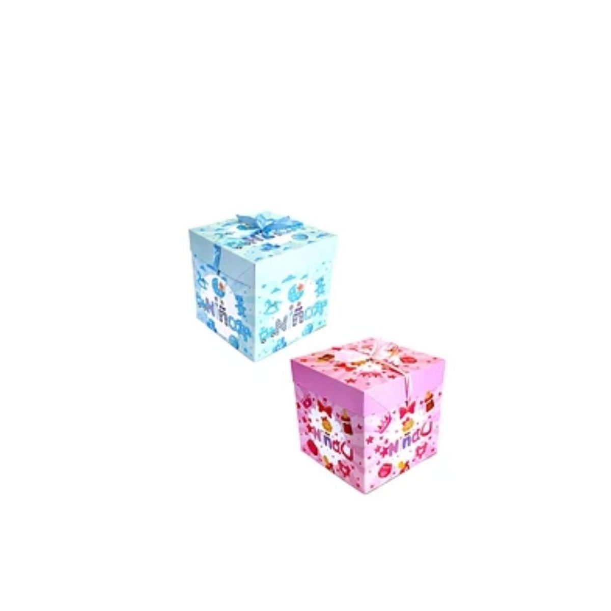 GENERICO - Caja De Regalo Bebé Color Aleatorio 15cm