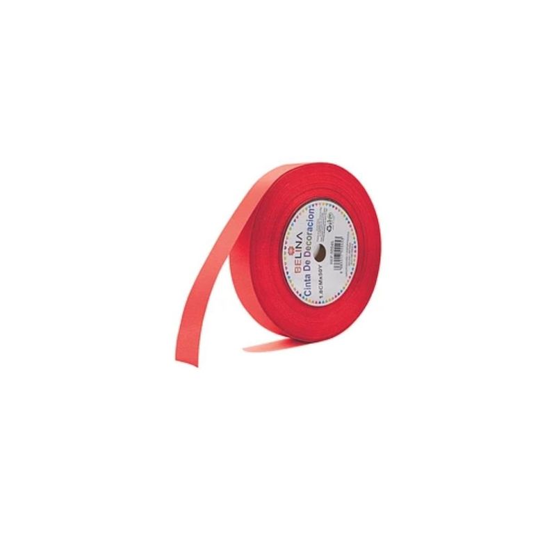 GENERICO - Cinta De Regalo Rojo Rollo 18mmx50y