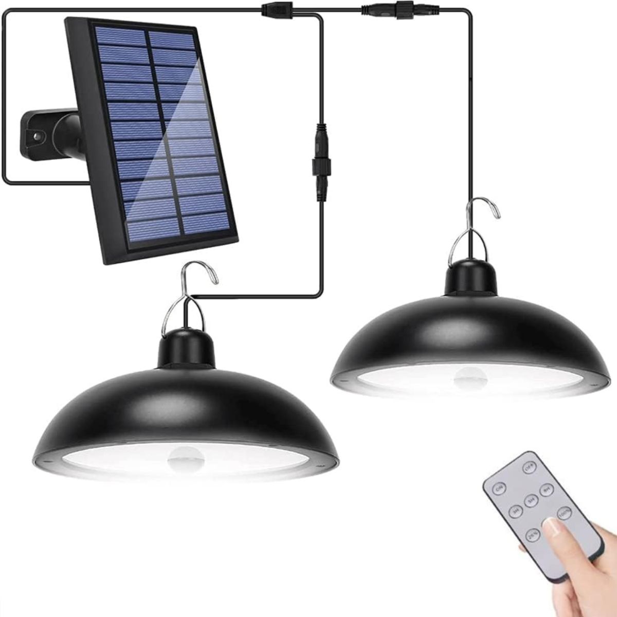GENERICO - Lampara Colgante LED Solar + Control
