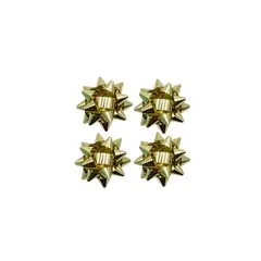 GENERICO - Lazo De Regalo Dorado 7cm 4pcs