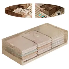 EVERSO - Organizador Bajo Cama Almacenamiento Caja Con Ruedas