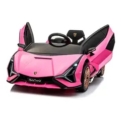U BUY - AUTO SIAN LAMBORGHINI BATERIA ROSA - KIDSCOOL - QLS-6388-RS