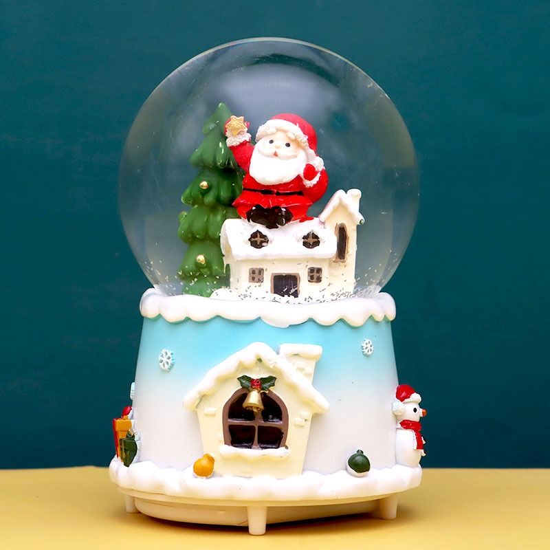 VERCI - Decoración Navideña De Bola De Cristal Musical Para Niños