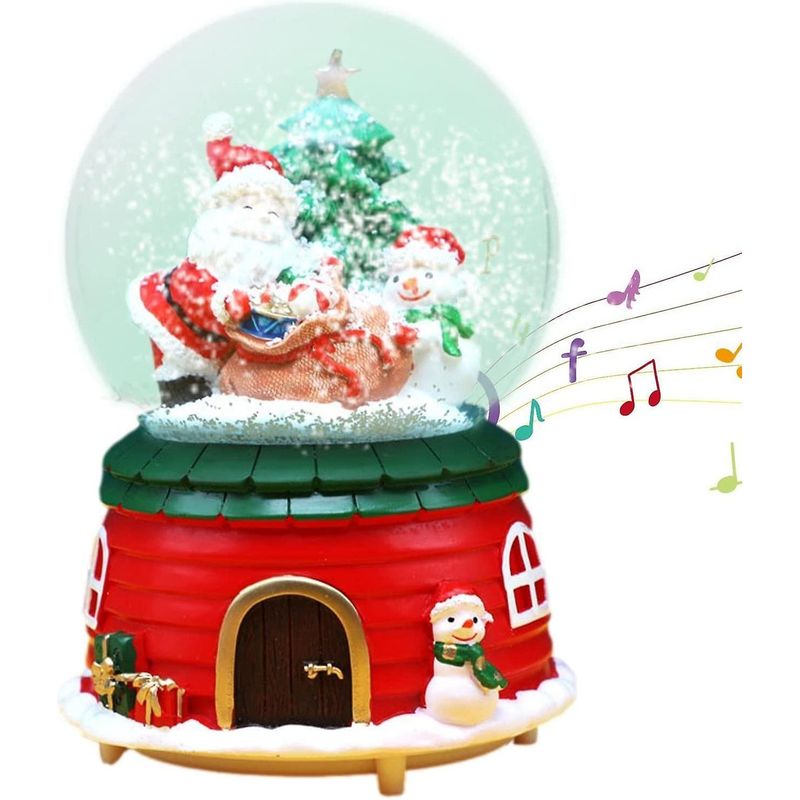 VERCI - Decoración Navideña De Bola De Cristal Musical Para Niños