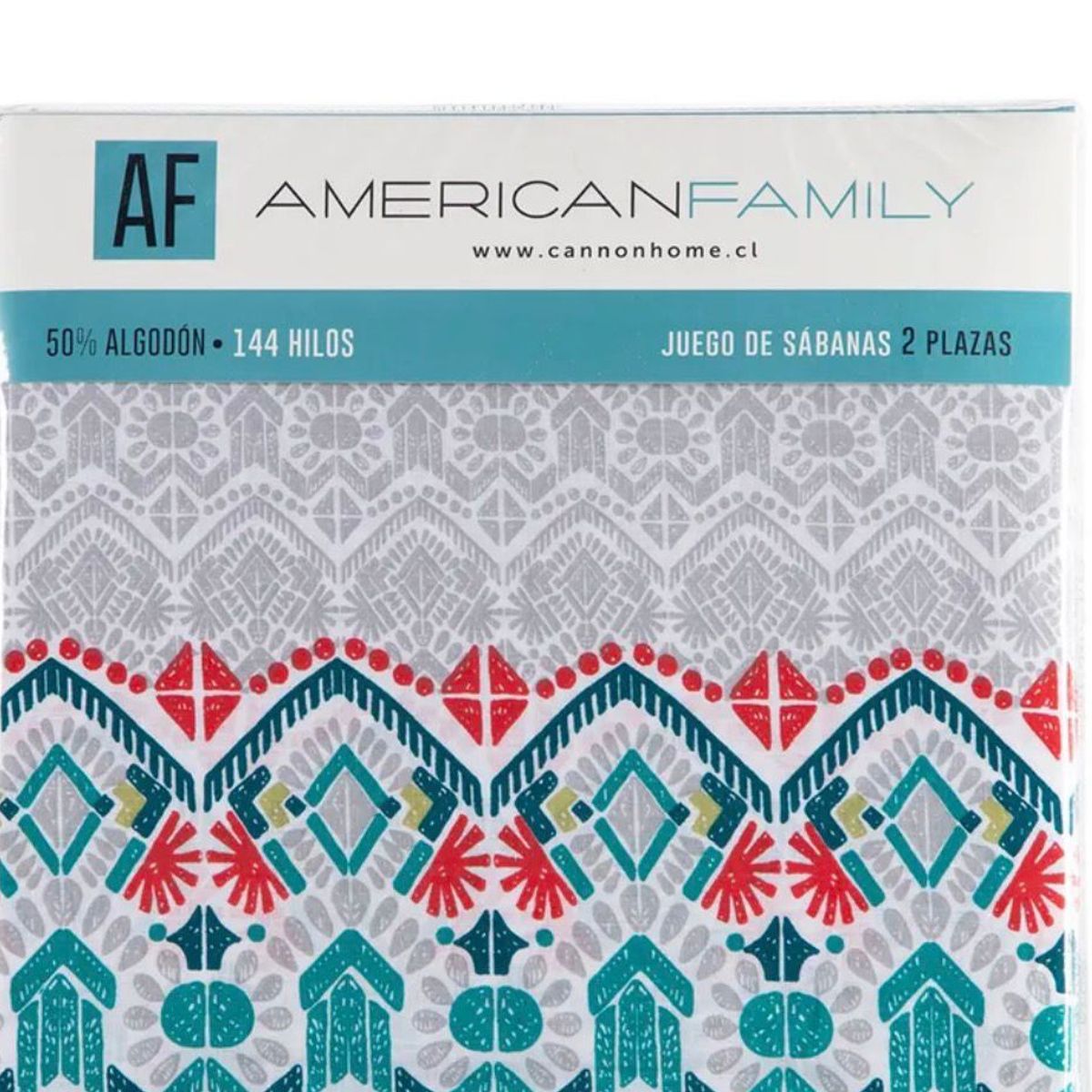 GENERICO - Sabanas Af Cannon 144 Hilos 1.5 Plaza. Diseño Viena