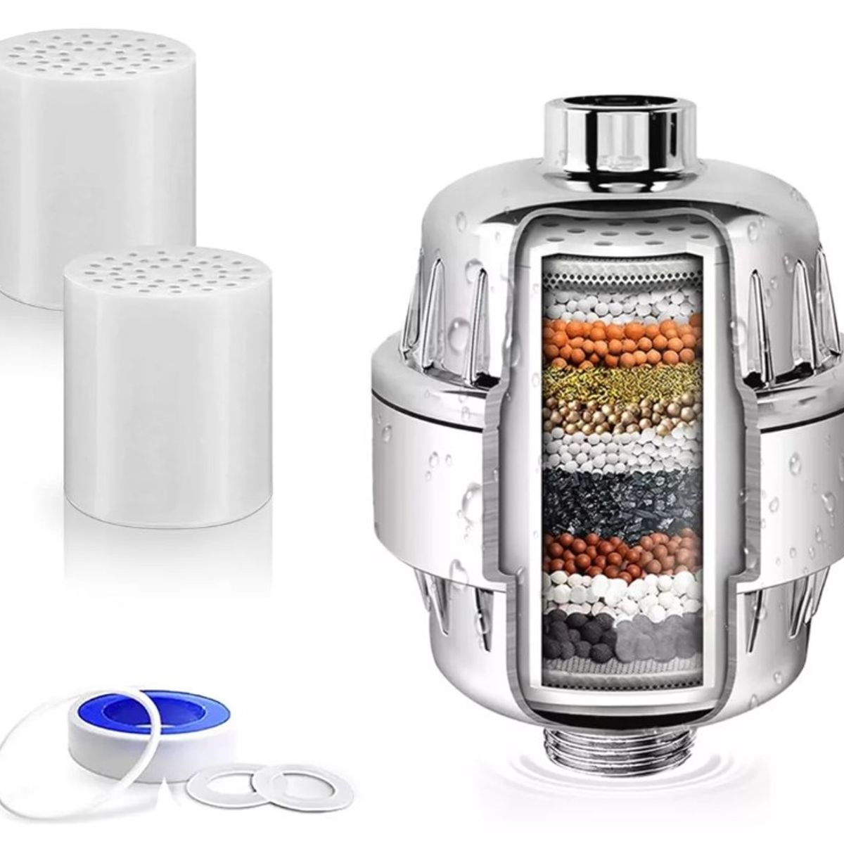 KUANGYE - 15 Etapas Filtro De Ducha Universal Purificador De Agua