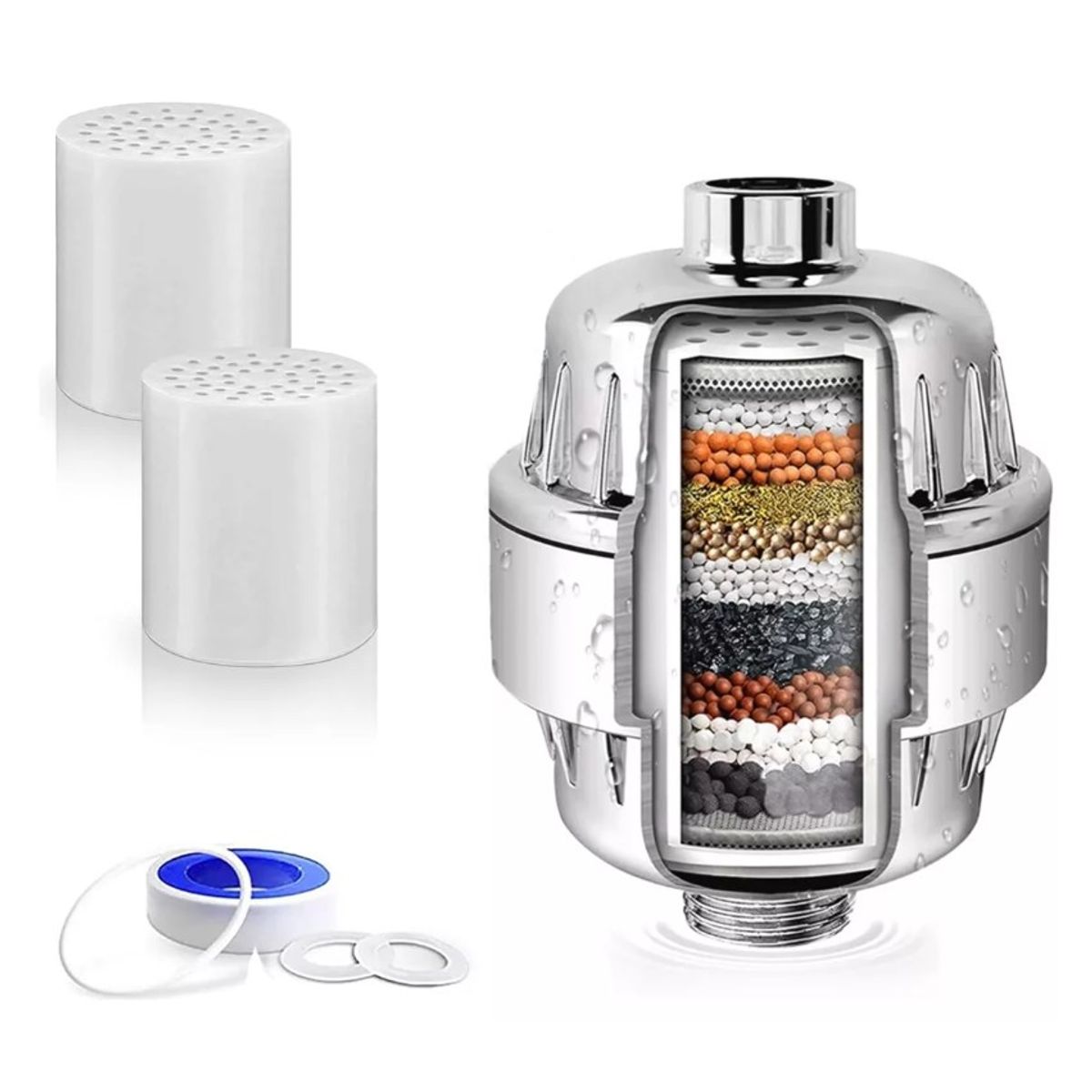 KUANGYE - 15 Etapas Filtro De Ducha Universal Purificador De Agua