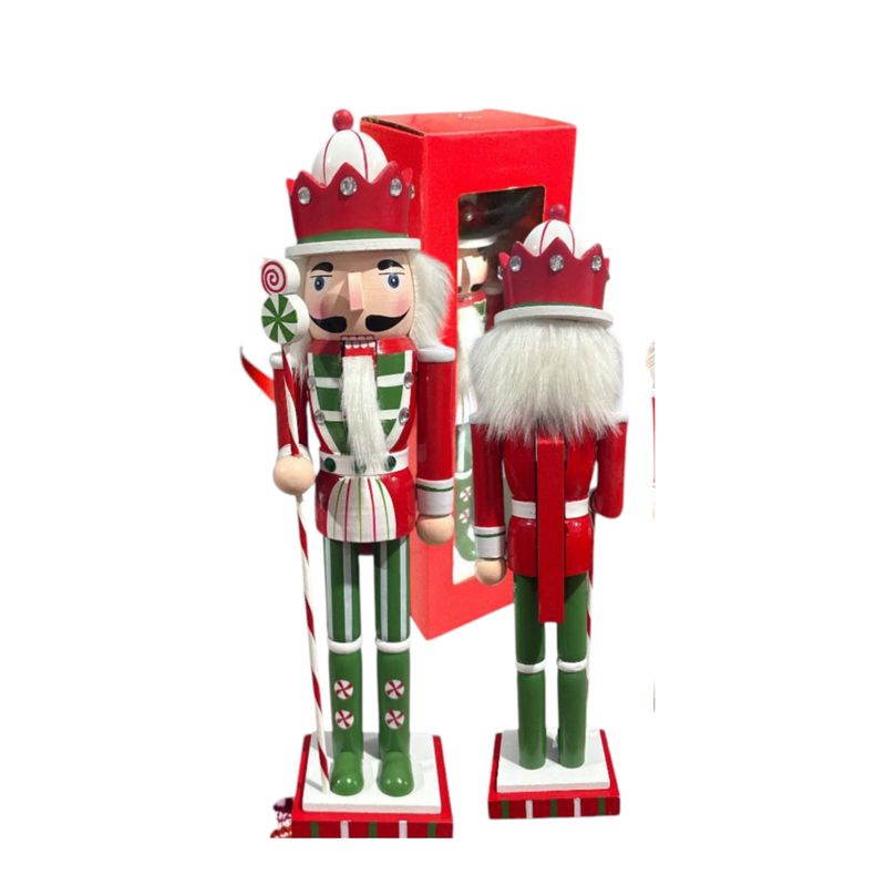 GENERICO - Cascanueces Madera Soldado De Navidad 30cm-1206738