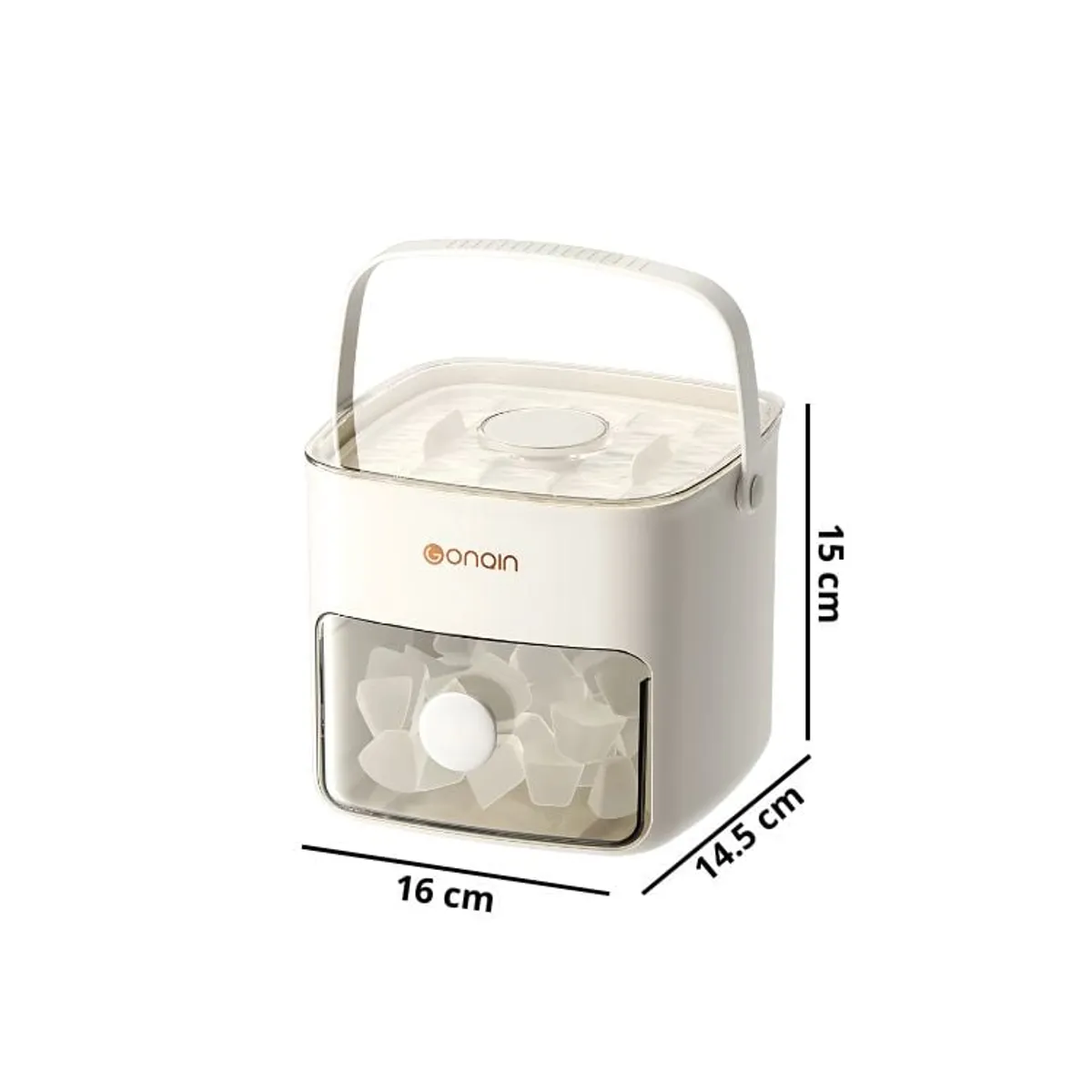 CRUSEC - Nevera Portatil Cubeta 24 Hielos con Dispensador