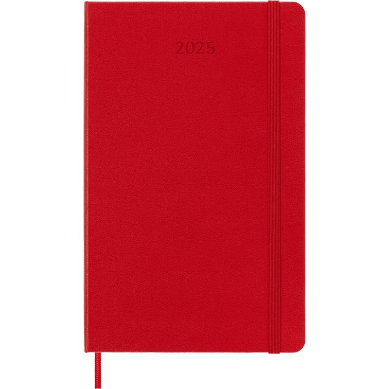 MOLESKINE - Agenda 2025 Diaria  Large Rojo escarlata