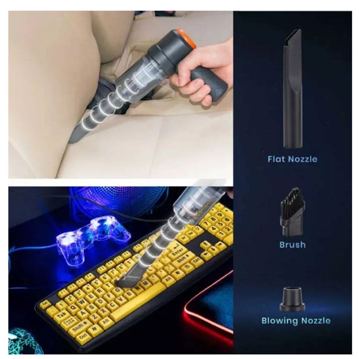 GENERICO - Aspiradora Inalámbrica 2 En 1