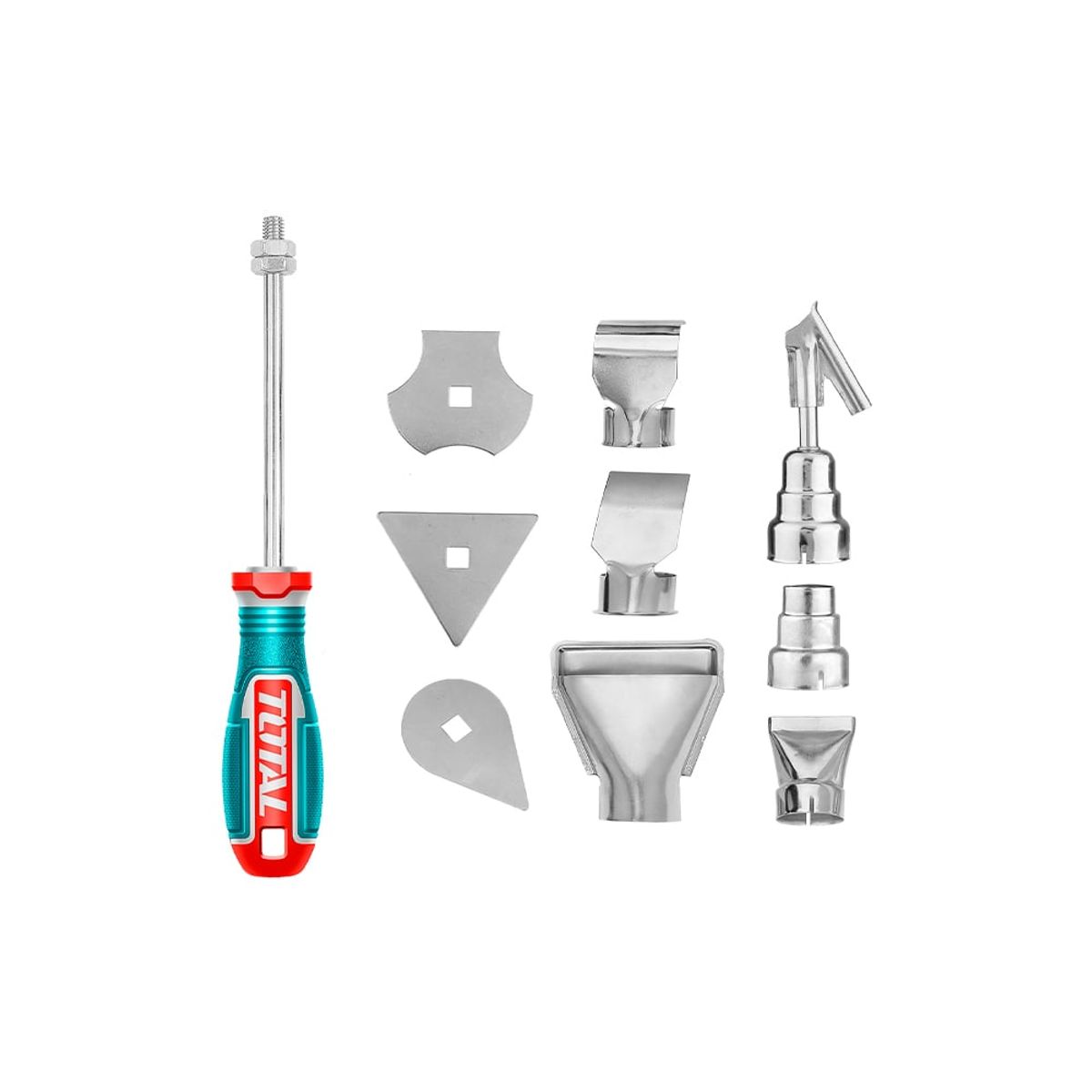 TOTAL TOOLS - Set 10 Piezas Accesorios para Pistola de Calor Total