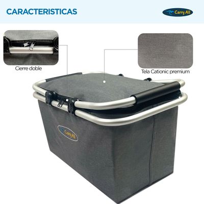 Imagen 2 del producto Canasto Cesta 27 Litros Picnic Camping Carry All® Basket Plegable