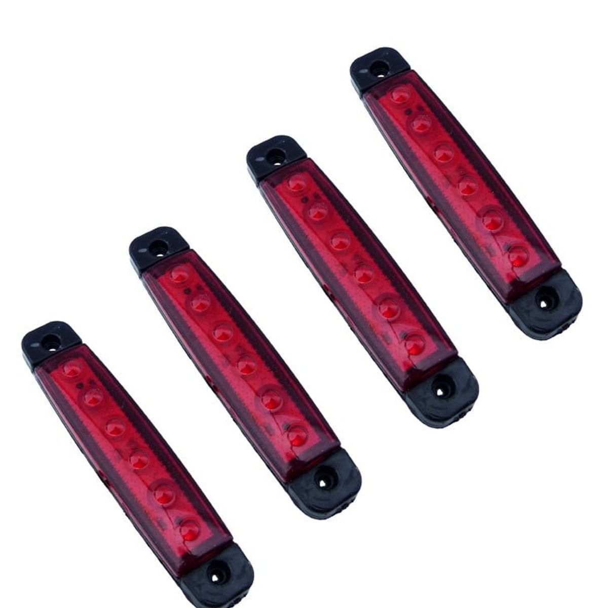 GENERICO - LUZ LED LATERAL 6 LED PARA CAMION SET X 4 12/24