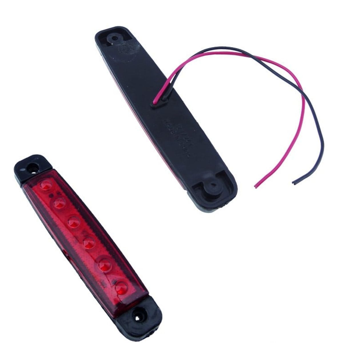 GENERICO - LUZ LED LATERAL 6 LED PARA CAMION SET X 4 12/24