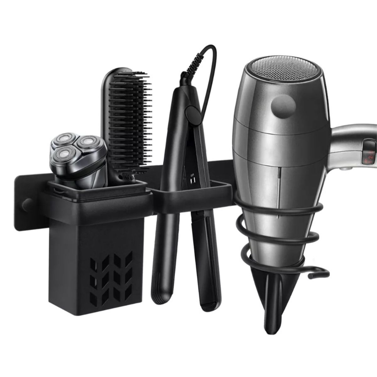 KUANGYE - Soporte Porta Secador Baños De Pelo Metálico Adhesivo