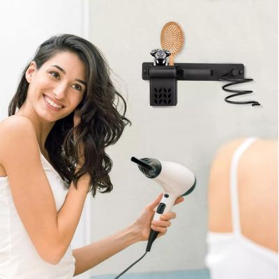 Imagen 2 del producto Soporte Porta Secador Baños De Pelo Metálico Adhesivo