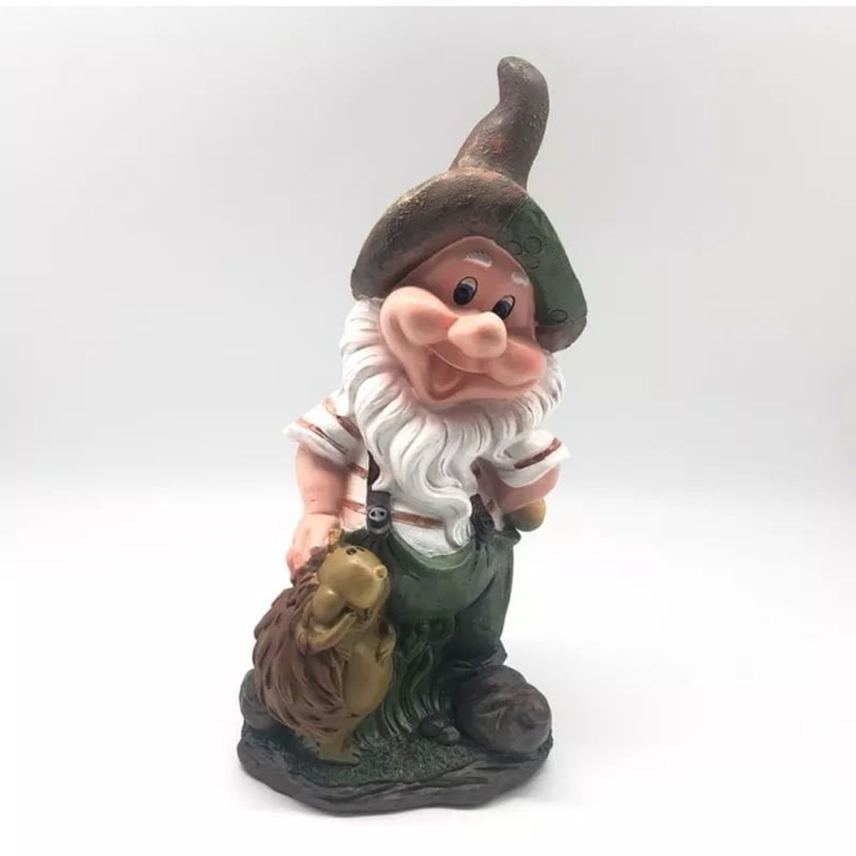 GENERICO - Enano Acariciando Un Puercoespin - S0090