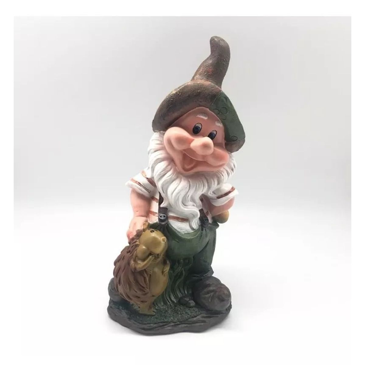 GENERICO - Enano Acariciando Un Puercoespin - S0090