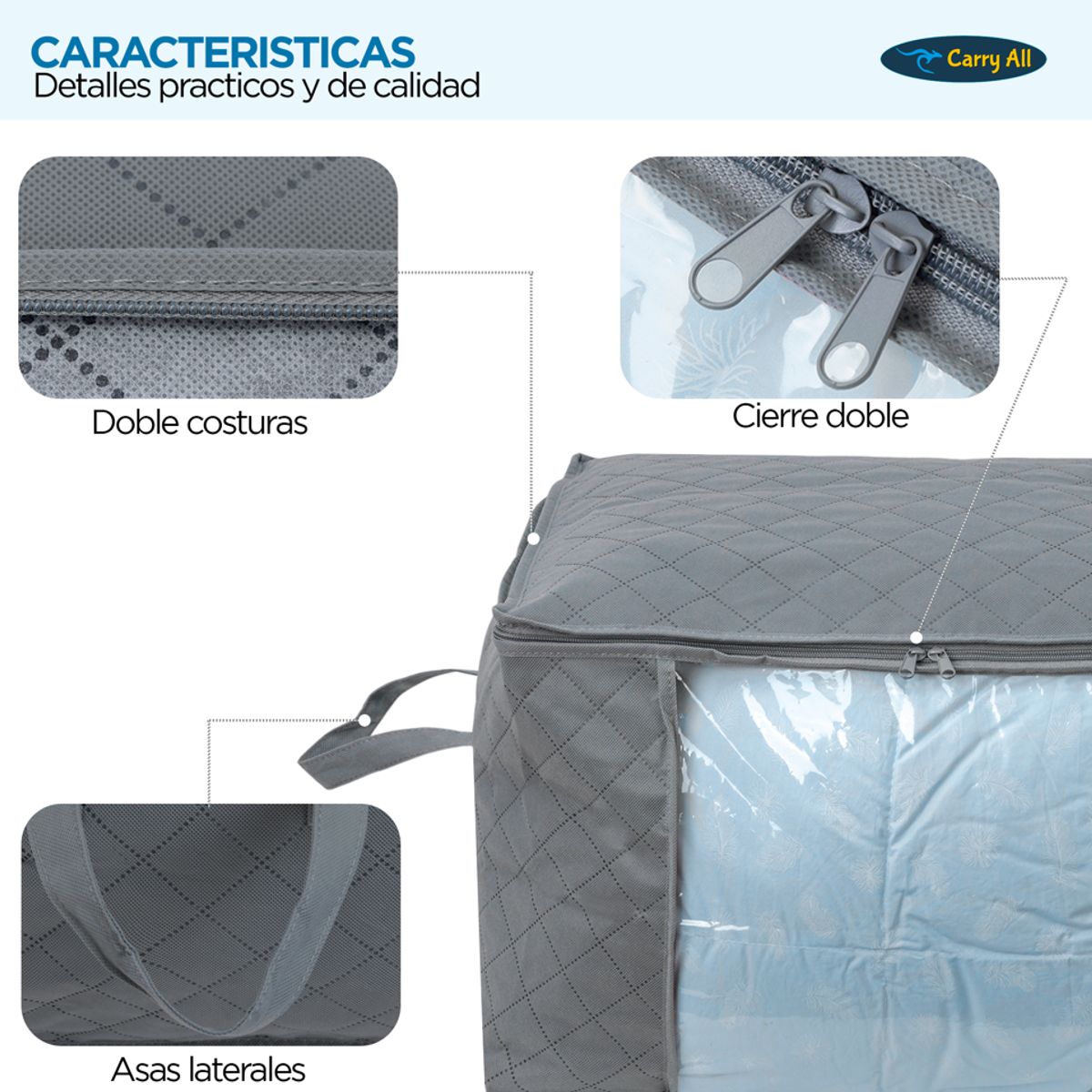 CARRY ALL - Pack 3 Bolsas Organizadoras Carry All Almacenaje Jumbo