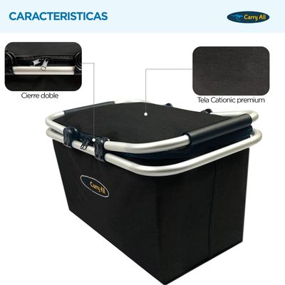 Imagen 2 del producto Canasto Cesta 27 Litros Picnic Camping Carry All® Basket Plegable